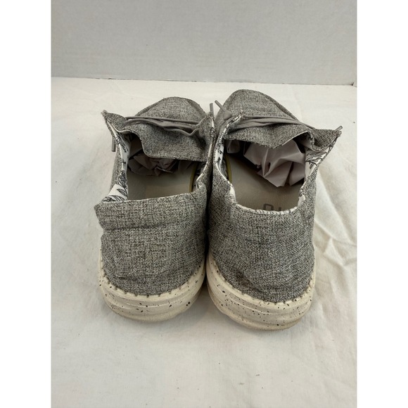 Hey Dude Wendy L Linen Iron Grey Floral Slip On Loafers 121533901 Womens 11 - Picture 7 of 10